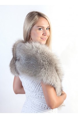 Grey - Sapphire Fox Fur Stole